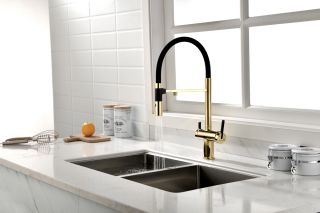 Смеситель для кухни Paulmark Gravity Gr213188-G золото